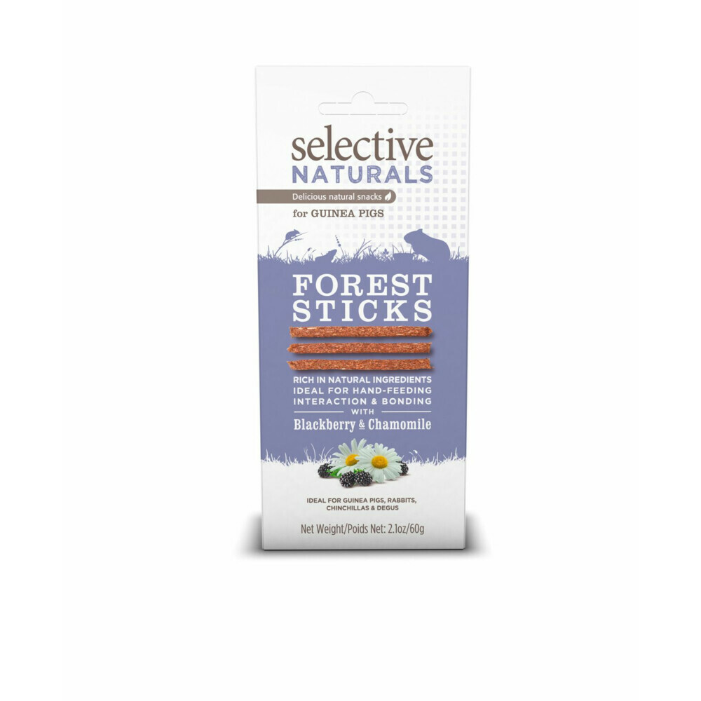 4x Supreme Selective Naturals Snack Forest Sticks 60 gr