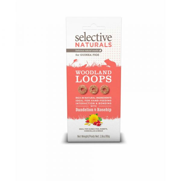 4x Supreme Selective Naturals Snack Woodland Loops 80 gr