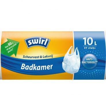 14x Swirl Pedaalemmerzakken Badkamer Scheurvast&Lekvrij 10 liter 37 st