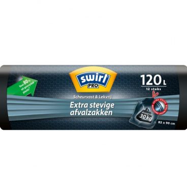 Swirl Vuilniszakken Pro Extra stevig 120 liter 12 stuks