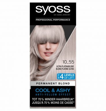 3x Syoss 10-55 Ultra Platinum Blond Haarverf