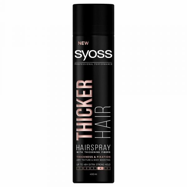 6x Syoss Hairspray Thicker Hair 400 ml