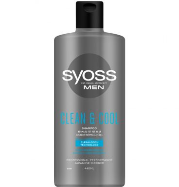 6x Syoss Men Clean and Cool Shampoo 440 ml