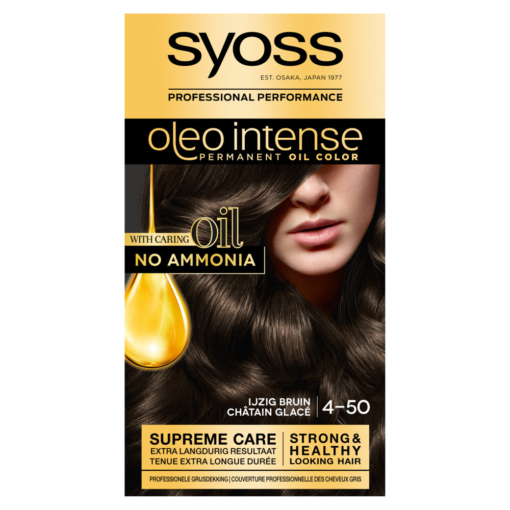 Syoss Oleo Intense 4-50 Ijzig Bruin Haarverf