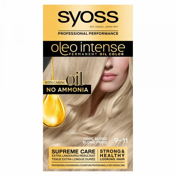 3x Syoss Oleo Intense 9-11 Cool Blond Haarverf