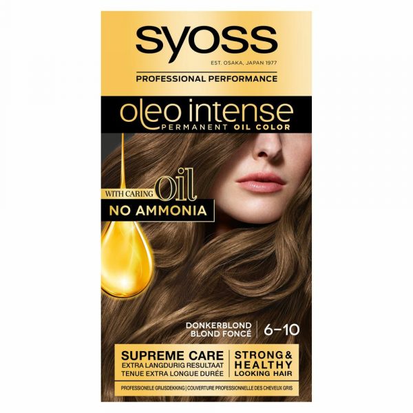 3x Syoss Oleo Intense Haarverf 6-10 Donkerblond