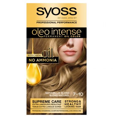 3x Syoss Oleo Intense Haarverf 7-10 Natuurlijk Blond