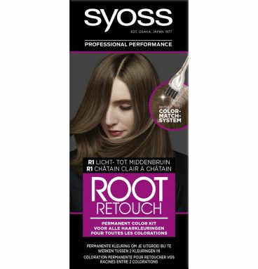 3x Syoss Rootset R1 Licht- tot Middenbruin