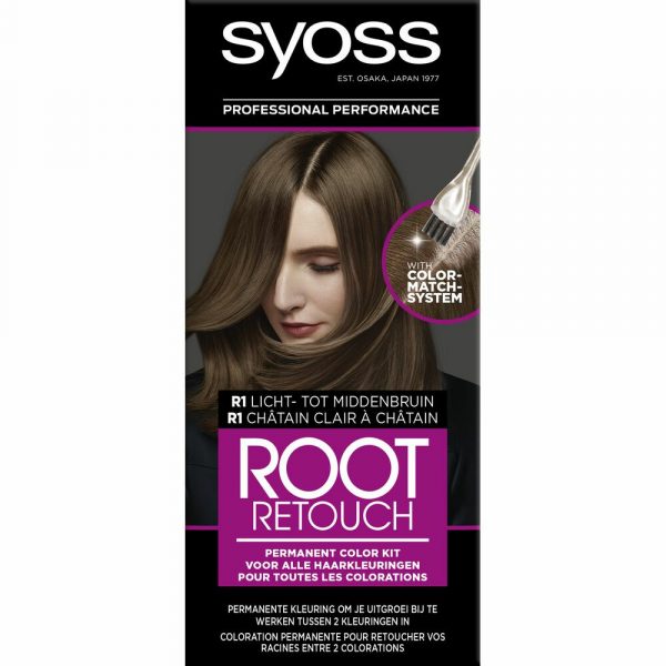 3x Syoss Rootset R1 Licht- tot Middenbruin