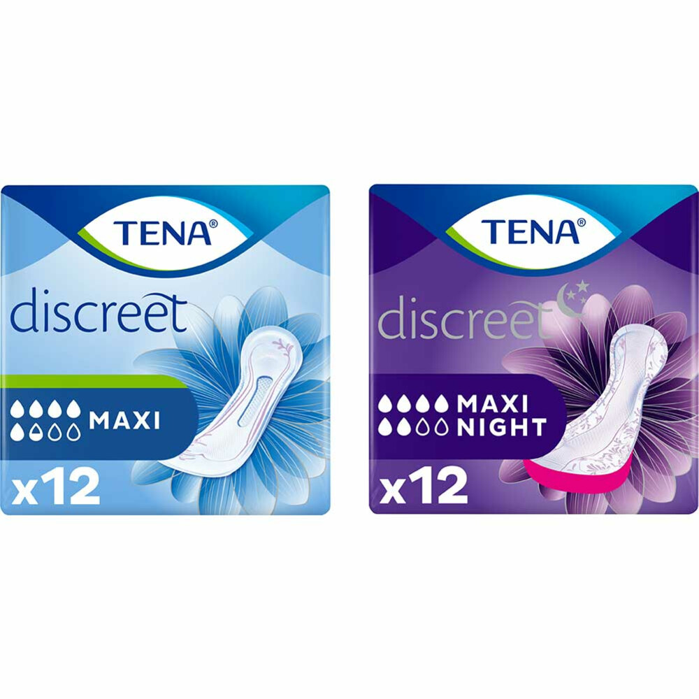 TENA Discreet Maxi Dag- en Nacht Pakket