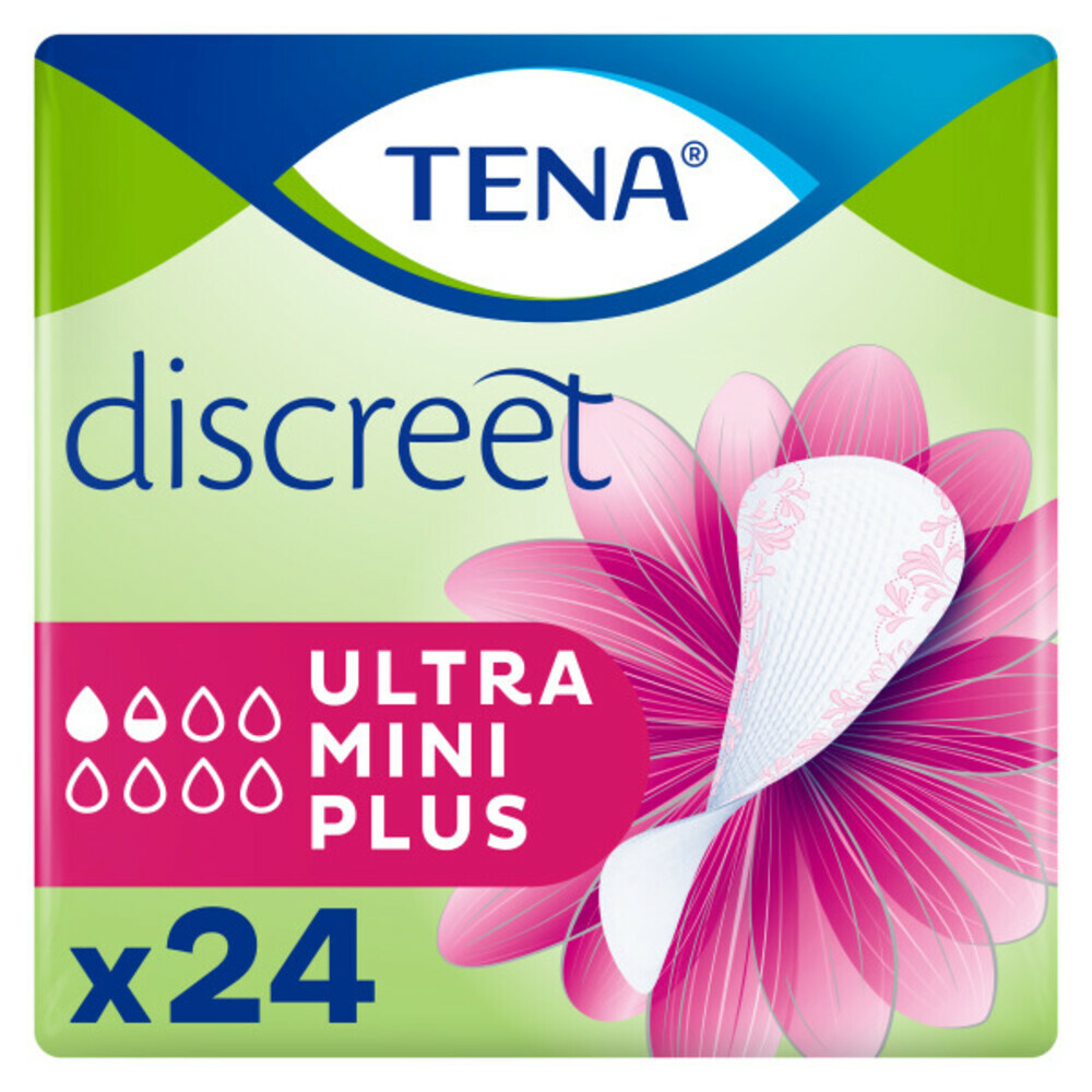 6x TENA Discreet Ultra Mini Plus 24 stuks