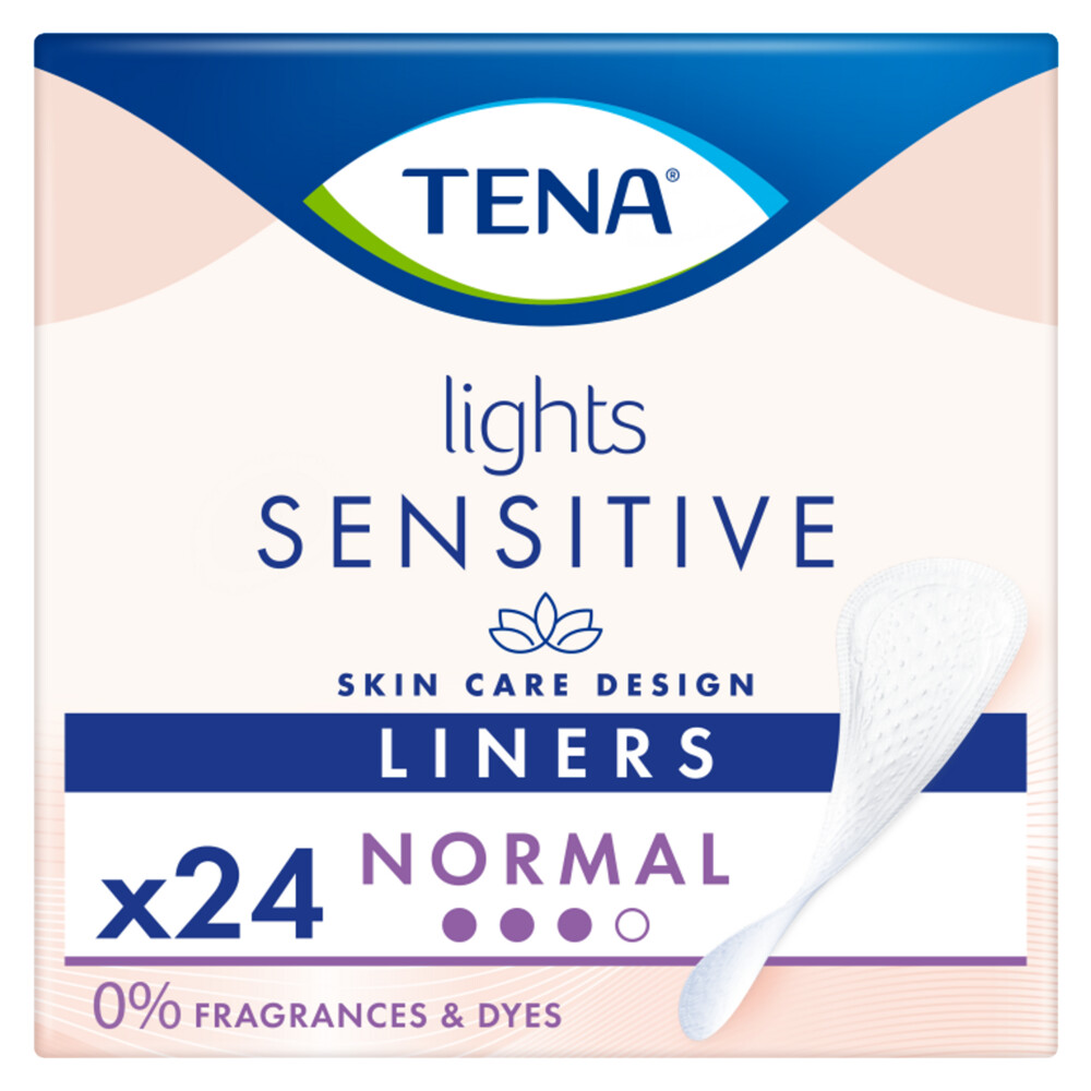 3x TENA Lights Sensitive Normal 24 stuks