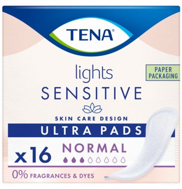 3x TENA Lights Sensitive Ultra Normal 16 stuks