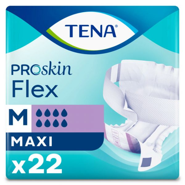 3x TENA ProSkin Flex Maxi Medium 22 stuks