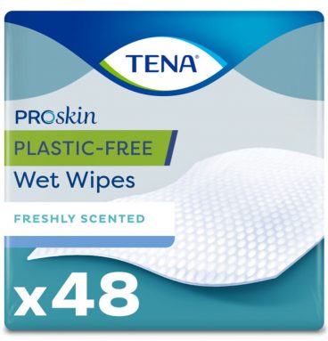 3x TENA ProSkin Plastic-Free Wet Wipes 32x20 cm 48 stuks