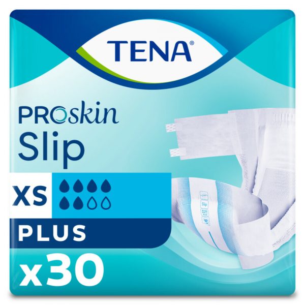 3x TENA Slip Plus XS ProSkin 30 stuks