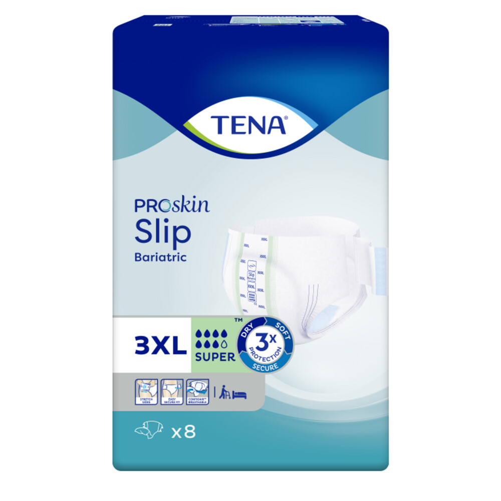 2x TENA Slip Super Bariatric 3XL 8 stuks