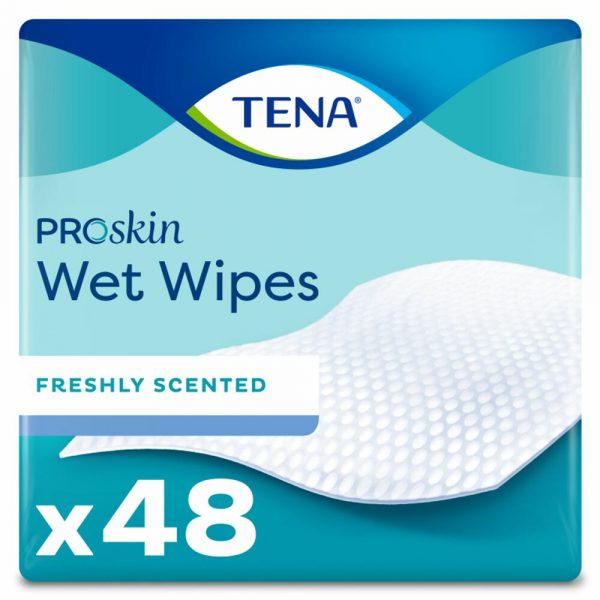 3x TENA Wet Wipes 3-in-1 32x20 cm 48 stuks