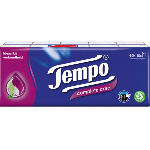 Tempo Zakdoekjes Complete Care 10 stuks