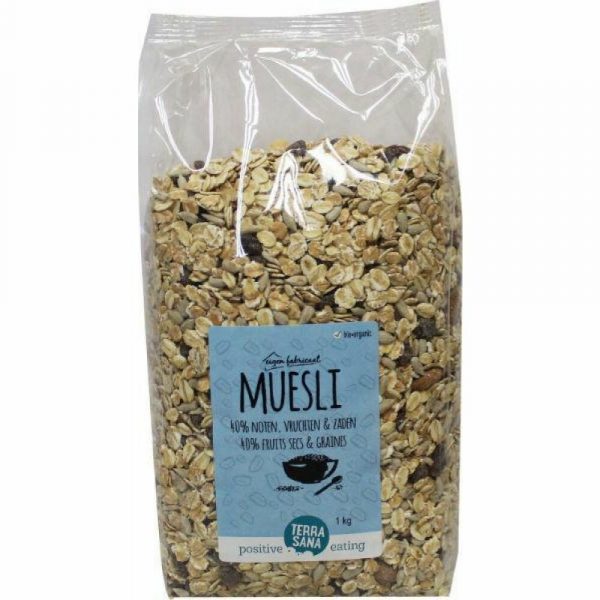 3x Terrasana Muesli Noten en Zuidvruchten 1 kg