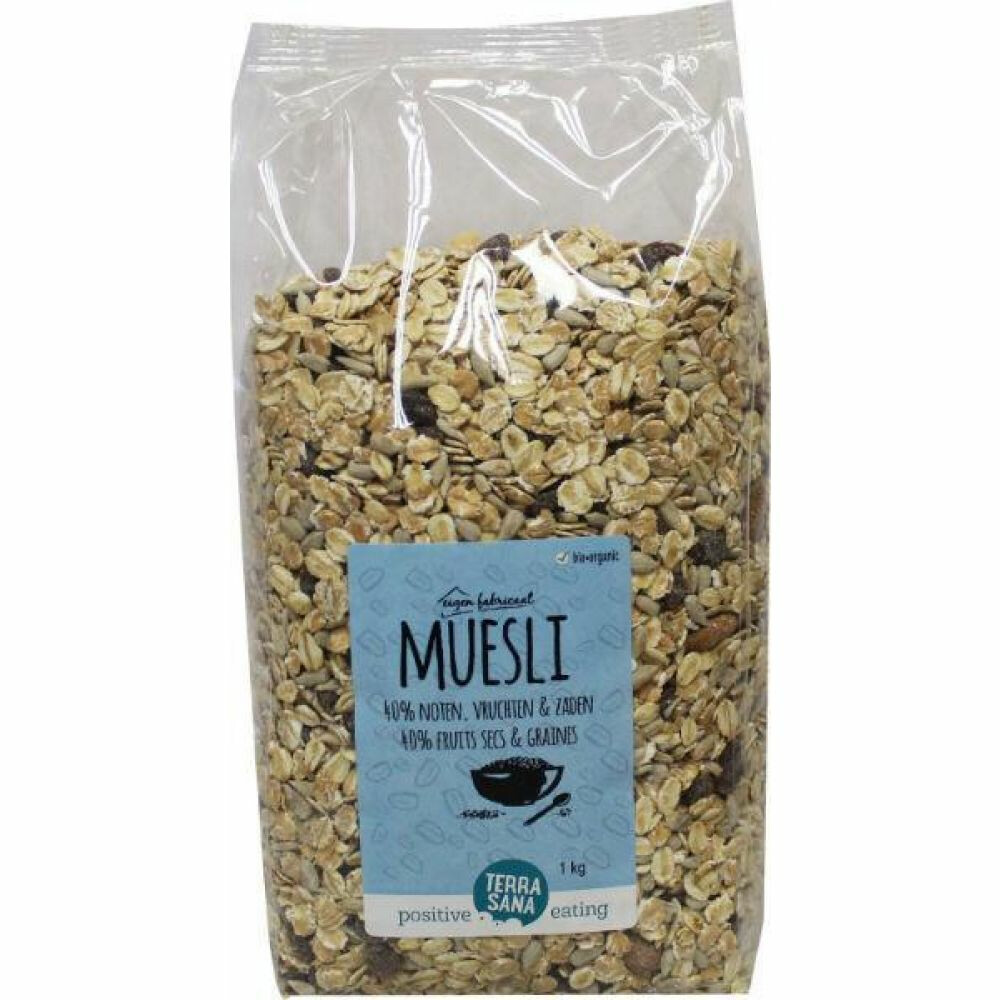 3x Terrasana Muesli Noten en Zuidvruchten 1 kg