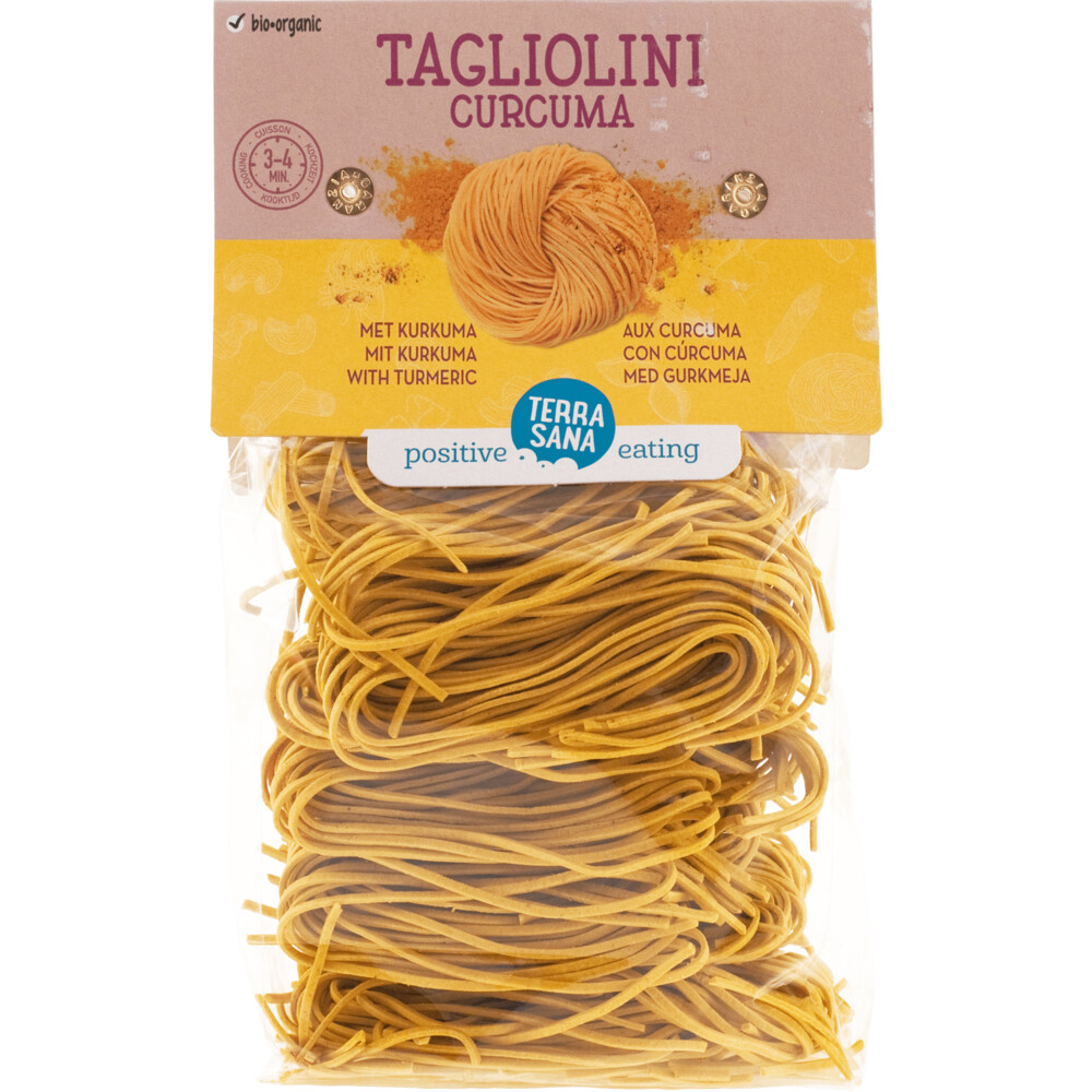 3x Terrasana Tagliolini Curcuma Bio 250 gr