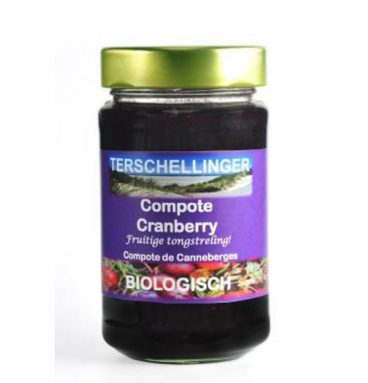 3x Terschellinger Cranberry Compote Eko 225 gr