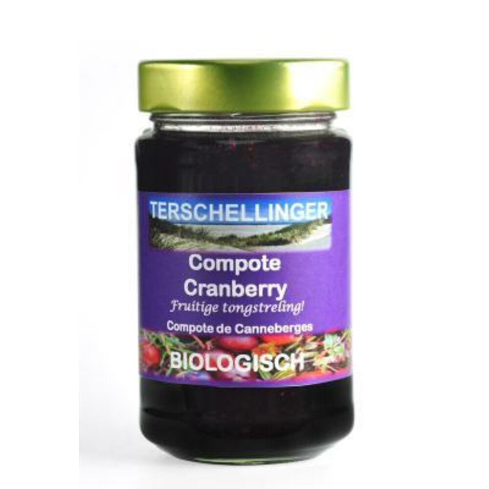 3x Terschellinger Cranberry Compote Eko 225 gr