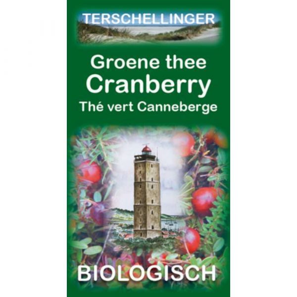 3x Terschellinger Groene Thee Cranberry Eko 20 stuks