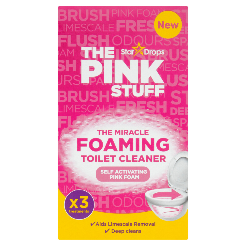 The Pink Stuff The Miracle Schuimende Toiletreiniger 3 x 100 gr