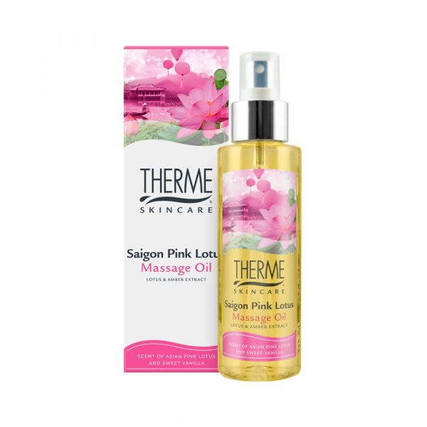 6x Therme Massage Olie Saigon Pink Lotus 125 ml