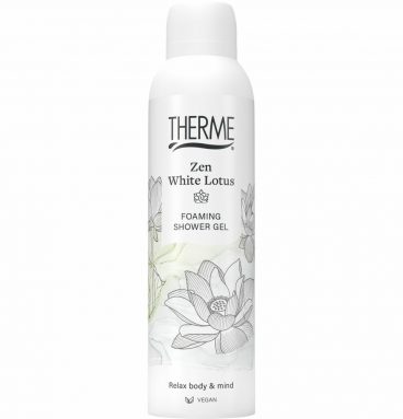 6x Therme Zen White Lotus Foaming Shower Gel 200 ml