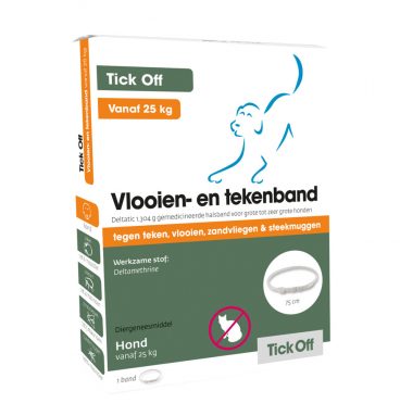 Tick Off Anti Vlooien en Teken Halsband Hond>25 kg