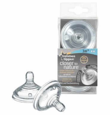 2x Tommee Tippee Closer to Nature Flesspeen 3+ mnd 2 stuks