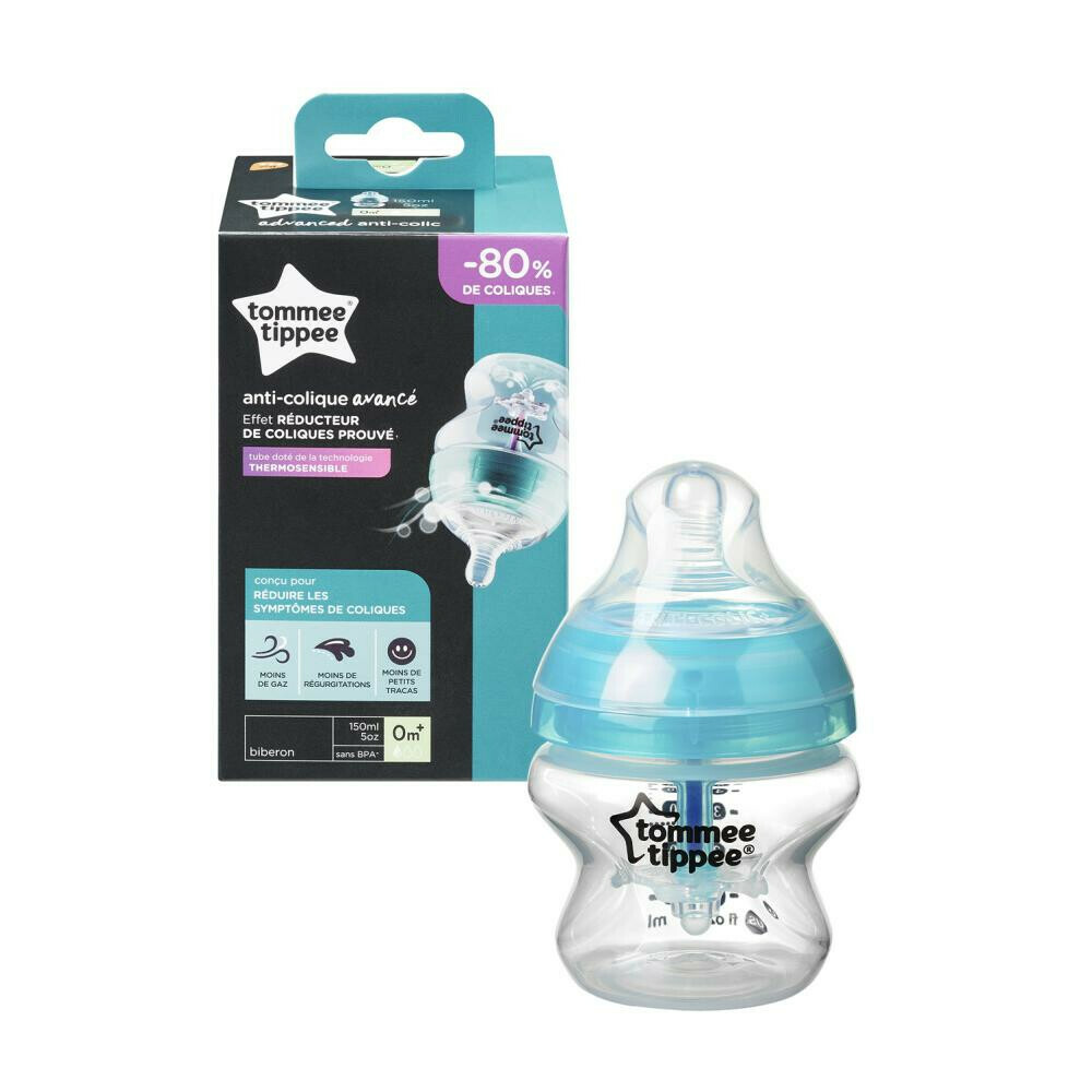 2x Tommee Tippee Closer to Nature Zuigfles (1 stuk) Anti Colic 150 ml