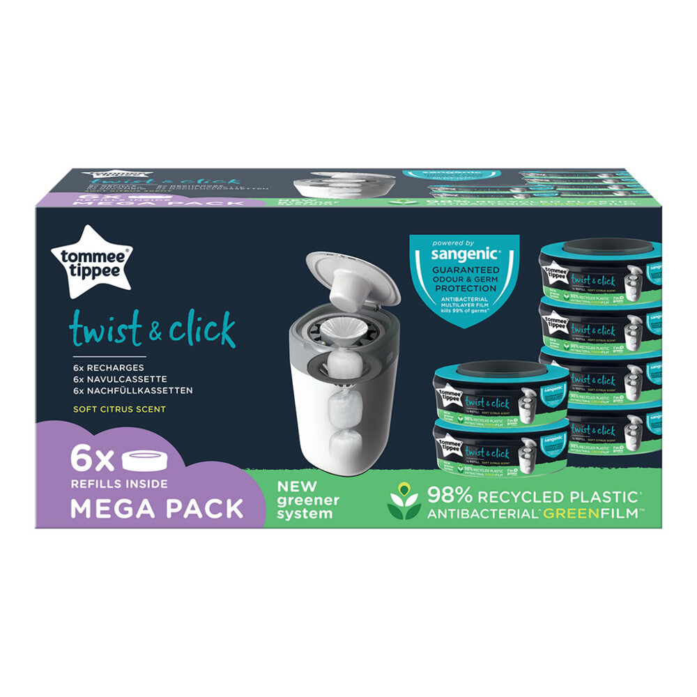 Tommee Tippee Twist&Click Navulcassettes 6 stuks