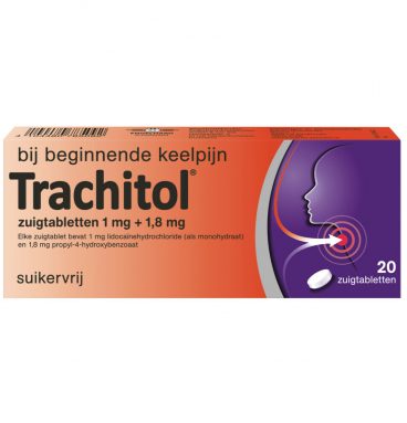 Trachitol Suikervrij 20 zuigtabletten