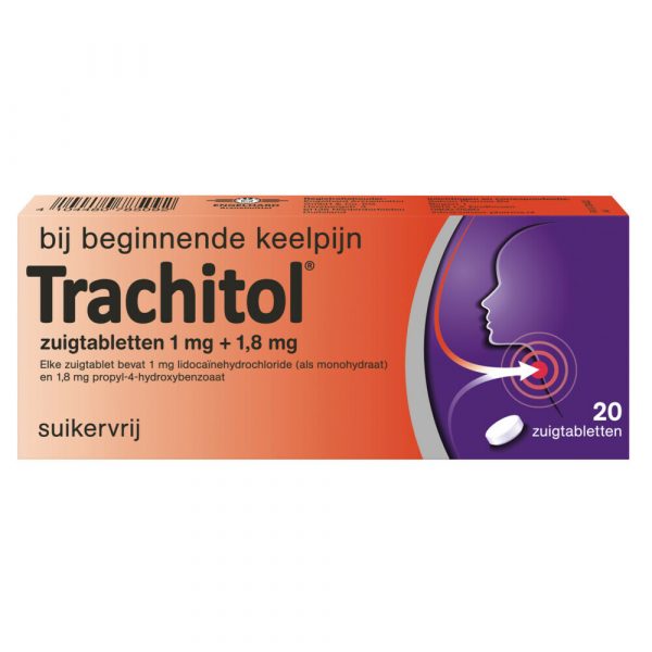 Trachitol Suikervrij 20 zuigtabletten