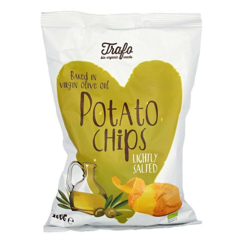 Trafo Chips Gebakken Olijf Bio 100 gr