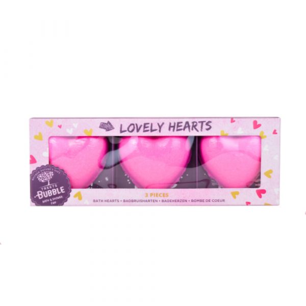 Treets Bruisbal Lovely Hearts 3 stuks