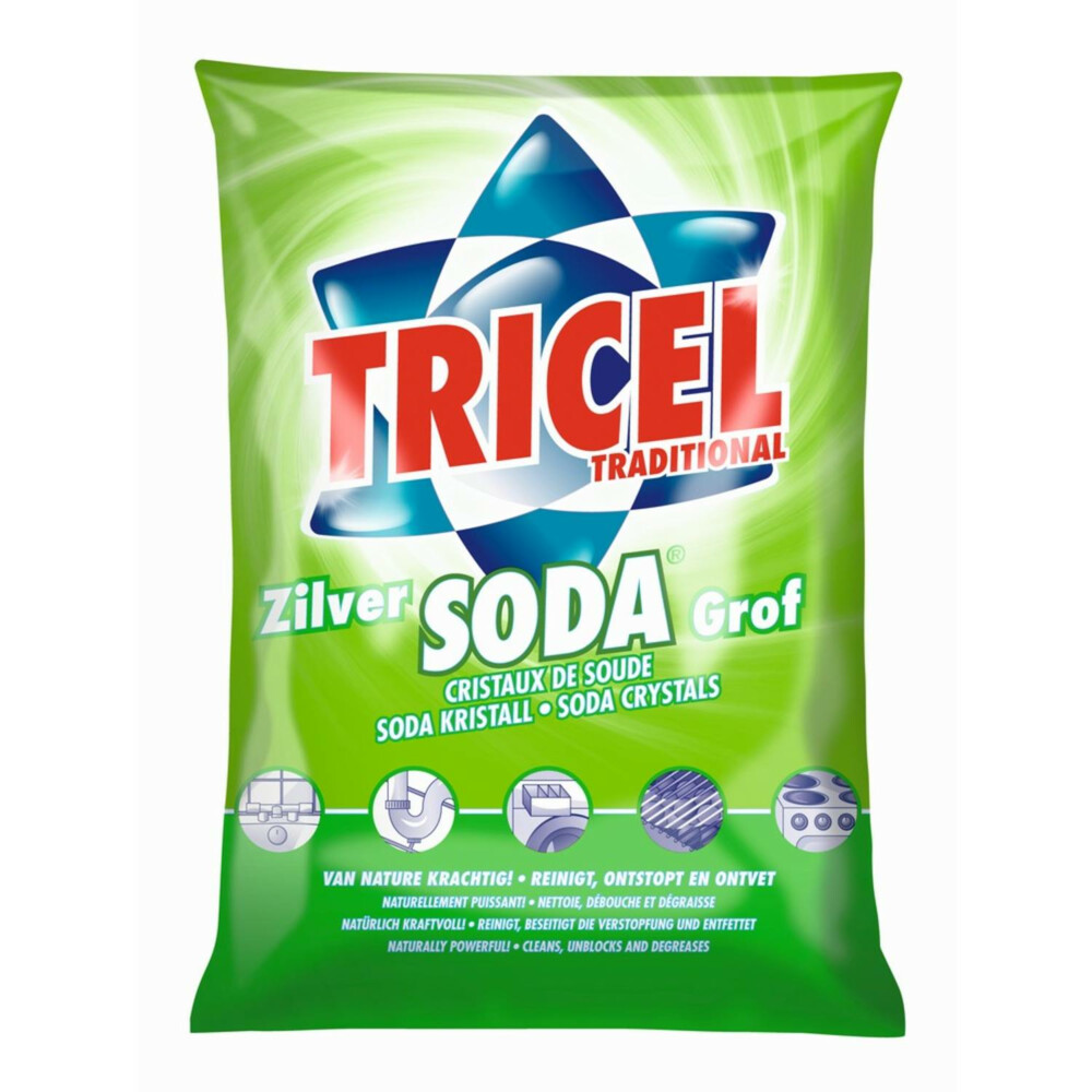 12x Tricel Kristalsoda Grof 1 kg