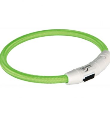 Trixie Hondenhalsband met Led-lampjes Groen 65 cm