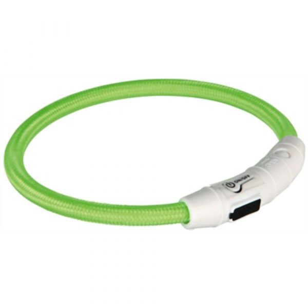 Trixie Hondenhalsband met Led-lampjes Groen 65 cm