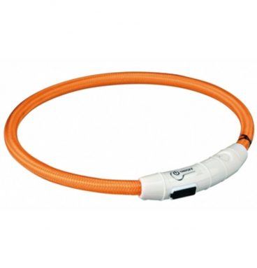 Trixie Hondenhalsband met Led-lampjes Oranje 65 cm