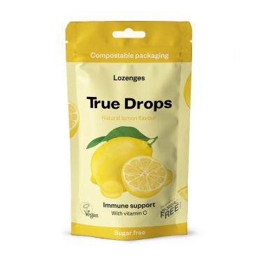 True Gum True Drops Keelpastilles Lemon 70 gr