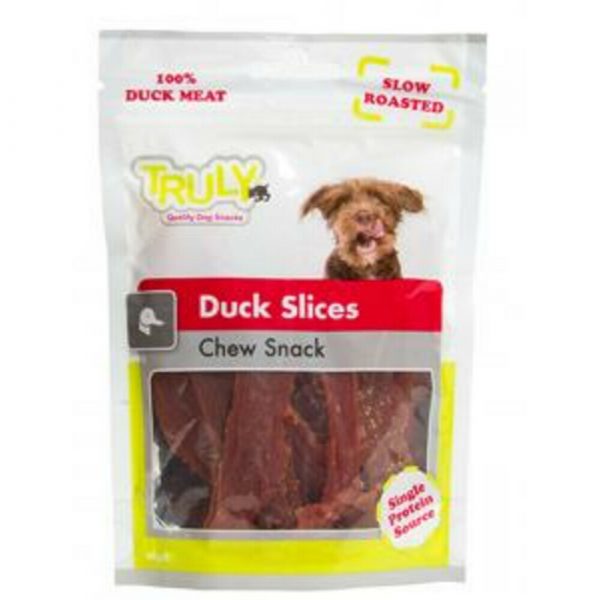 15x Truly Hondensnack Dog Slices Duck 90 gr