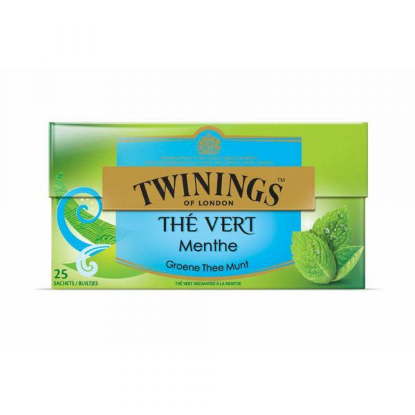 3x Twinings Groene Thee Munt 25 zakjes