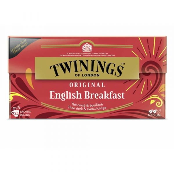 3x Twinings Thee English Breakfast 25 zakjes