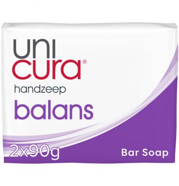 12x Unicura Tabletzeep Anti Bacterieel Balans 180 gr