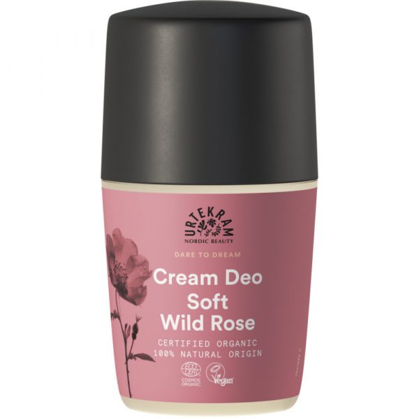 Urtekram Deoroller Soft Wild Rose Biologisch 50 ml